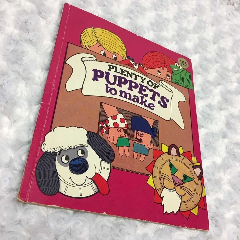 Plenty of‎ Puppets to make Paperback Childrens Book Troll Associates Vtg 1981